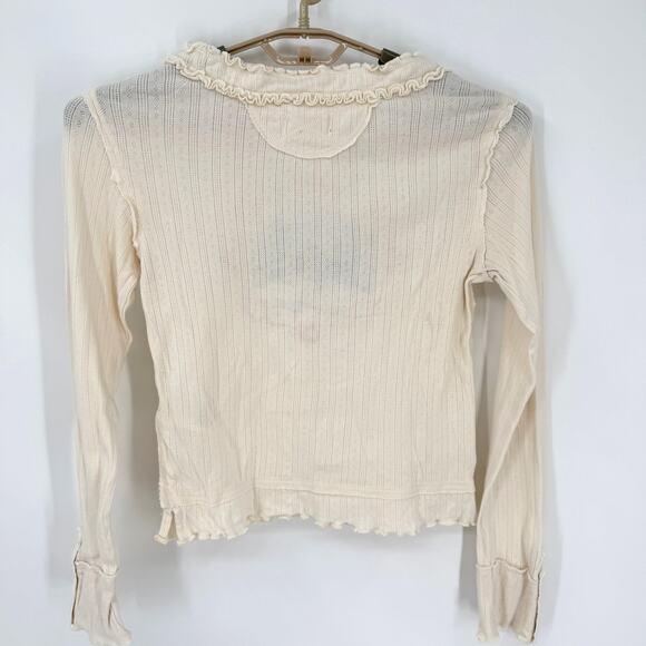We the Free People Through the Woods Embroidered Long Sleeve Top Shirt Small - Picture 6 of 8